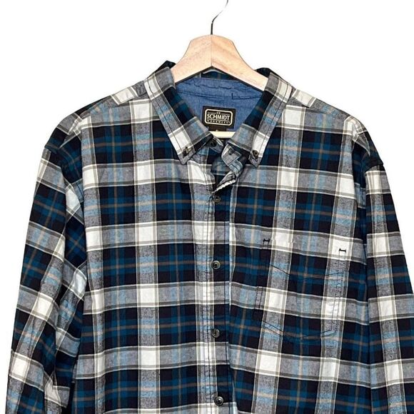 CE Schmidt workwear plaid long sleeve flannel shirt size XL - Picture 2 of 14